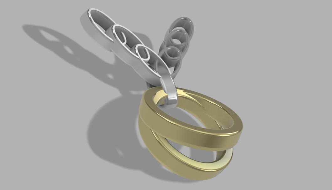 Concept render for a HAPTO necklace design.